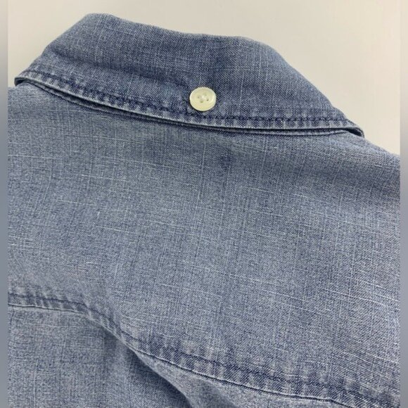 J. Crew Ladies Petite Chambray Shirt 100% Cotton Button-Up Casualwear Size‎ XS - Picture 7 of 16